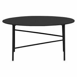 BAUHAUS Envy Gartentisch Rund Pesetos Ø X H: 70 X 35 Cm, Stahl, Schwarz
