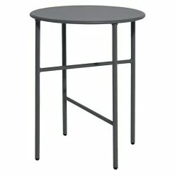 BAUHAUS Envy Gartentisch Rund Pesetos Ø X H: 40 X 50 Cm, Stahl, Castor Grey