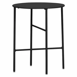 BAUHAUS Envy Gartentisch Rund Pesetos Ø X H: 40 X 50 Cm, Stahl, Black