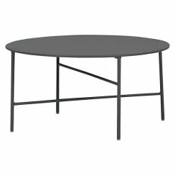 BAUHAUS Envy Gartentisch Rund Pesetos Ø X H: 70 X 35 Cm, Stahl, Dunkelgrau