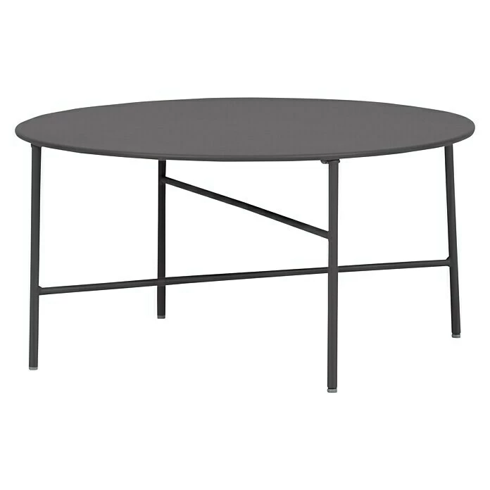 BAUHAUS Envy Gartentisch Rund Pesetos Ø X H: 70 X 35 Cm, Stahl, Dunkelgrau 1 BAUHAUS Envy Gartentisch Rund Pesetos Ø X H: 70 X 35 Cm, Stahl, Dunkelgrau