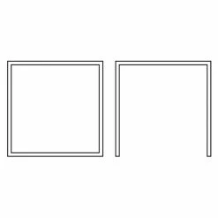 Alternative view of BAUHAUS SENSUM Garten-Beistelltisch Skepparholmen L X B X H: 40,5 X 40,5 X 46 Cm, Aluminium, Schwarz