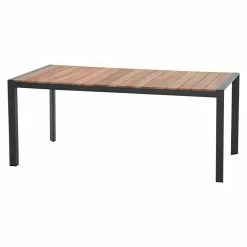 BAUHAUS Siena Garden Gartentisch Zurigo L X B X H: 180 X 90 X 74 Cm, Teak, Natur