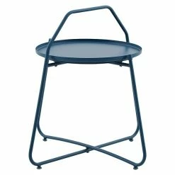 Alternative view of BAUHAUS Sunfun Melina Garten-Beistelltisch Rund Ø X H: 60 X 57,5 Cm, Stahl, Petrol