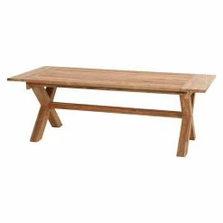 BAUHAUS Siena Garden Gartentisch Cardiff L X B X H: 180 X 100 X 76 Cm, Teak, Naturbraun