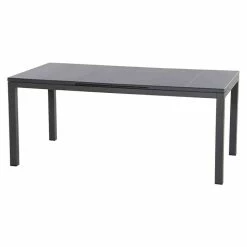 BAUHAUS Siena Garden Gartentisch Miros L X B X H: 180 X 90 X 76 Cm, Fabricglas, Anthrazit, Ausziehbar