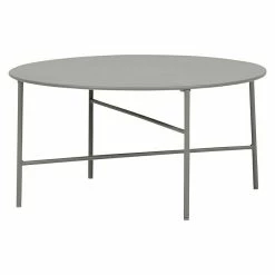 BAUHAUS Envy Gartentisch Rund Pesetos Ø X H: 70 X 35 Cm, Stahl, Steingrau