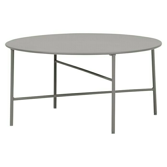 BAUHAUS Envy Gartentisch Rund Pesetos Ø X H: 70 X 35 Cm, Stahl, Steingrau 1 BAUHAUS Envy Gartentisch Rund Pesetos Ø X H: 70 X 35 Cm, Stahl, Steingrau