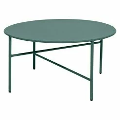 Bauhaus Shop 28 BAUHAUS Envy Gartentisch Rund Pesetos Ø X H: 70 X 35 Cm, Stahl, Cilantrogreen