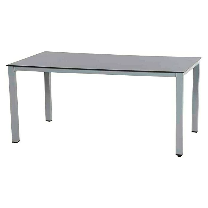 BAUHAUS Siena Garden Gartentisch Sola L X B X H: 160 X 90 X 72 Cm, Hochdruck-Schichtpressstoff (HPL), Silber/Dunkelgrau 1 BAUHAUS Siena Garden Gartentisch Sola L X B X H: 160 X 90 X 72 Cm, Hochdruck-Schichtpressstoff (HPL), Silber/Dunkelgrau
