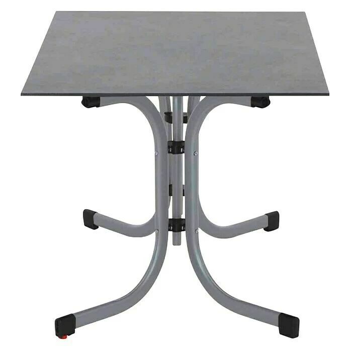 BAUHAUS Siena Garden Gartentisch Sola L X B X H: 120 X 80 X 71 Cm, Hochdruck-Schichtpressstoff (HPL), Silber/Dunkelgrau, Klappbar 3 BAUHAUS Siena Garden Gartentisch Sola L X B X H: 120 X 80 X 71 Cm, Hochdruck-Schichtpressstoff (HPL), Silber/Dunkelgrau, Klappbar – Bild 3