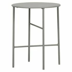 BAUHAUS Envy Gartentisch Rund Pesetos Ø X H: 40 X 50 Cm, Stahl, Steingrau
