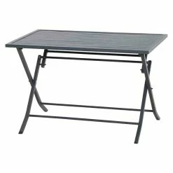 Bauhaus Shop 12 BAUHAUS Siena Garden Gartentisch Luiz L X B X H: 110 X 70 X 72 Cm, Aluminium, Anthrazit, Klappbar