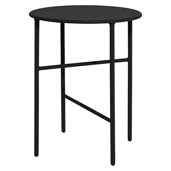 BAUHAUS Envy Gartentisch Rund Pesetos Ø X H: 40 X 50 Cm, Stahl, Schwarz 1 BAUHAUS Envy Gartentisch Rund Pesetos Ø X H: 40 X 50 Cm, Stahl, Schwarz