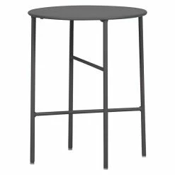 BAUHAUS Envy Gartentisch Rund Pesetos Ø X H: 40 X 50 Cm, Stahl, Dunkelgrau
