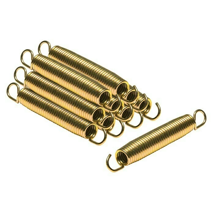 BAUHAUS Salta Sprungfeder-Set Gold, Stahl, Inhalt: 10 Stk., Passend Für: Runde Salta Trampoline 2 BAUHAUS Salta Sprungfeder-Set Gold, Stahl, Inhalt: 10 Stk., Passend Für: Runde Salta Trampoline – Bild 2