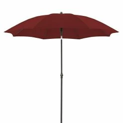 BAUHAUS Doppler Active Sonnenschirm Green Edition Bordeaux, Durchmesser: 208 Cm