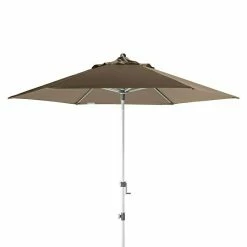 BAUHAUS Doppler Expert Kurbelschirm Auto Tilt Greige, Durchmesser: 280 Cm