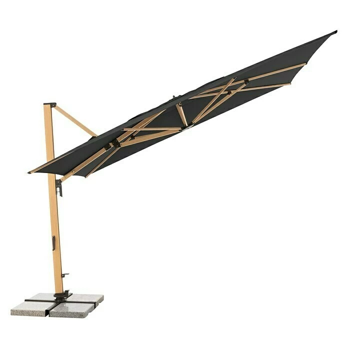 BAUHAUS Doppler Alu Wood Pendelschirm Ultra XL Anthrazit, 300 X 400 Cm 3 BAUHAUS Doppler Alu Wood Pendelschirm Ultra XL Anthrazit, 300 X 400 Cm – Bild 3