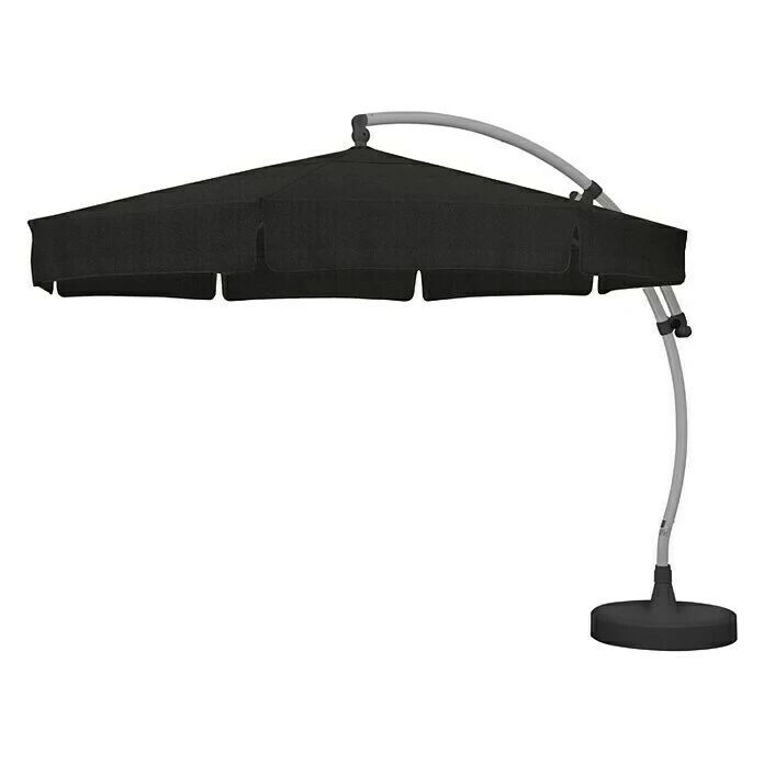 BAUHAUS Sun Garden Ampelschirm Easy Sun 350 Cm, Anthrazit 2 BAUHAUS Sun Garden Ampelschirm Easy Sun 350 Cm, Anthrazit – Bild 2