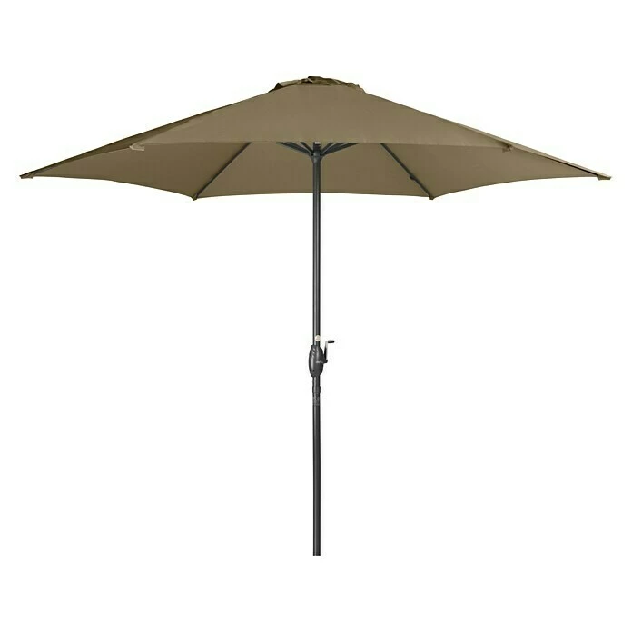 BAUHAUS Derby Basic Lift Sonnenschirm Neo Greige, Durchmesser: 300 Cm 1 BAUHAUS Derby Basic Lift Sonnenschirm Neo Greige, Durchmesser: 300 Cm