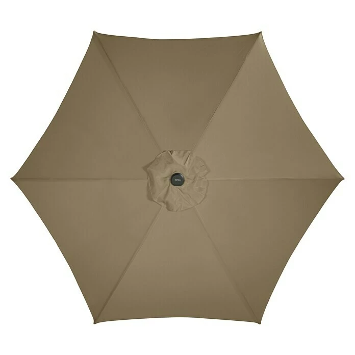BAUHAUS Derby Basic Lift Sonnenschirm Neo Greige, Durchmesser: 300 Cm 2 BAUHAUS Derby Basic Lift Sonnenschirm Neo Greige, Durchmesser: 300 Cm – Bild 2