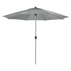 BAUHAUS Doppler Active Kurbelschirm Hellgrau, Durchmesser: 376 Cm