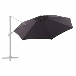 BAUHAUS Sunfun Melina Schirmbezug Anthrazit, Durchmesser: 400 Cm, Passend Für: Sunfun Ampelschirmgestell Melina Ø 400 Cm