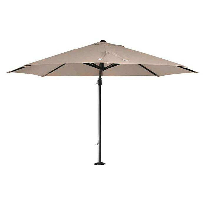 BAUHAUS Siena Garden Ampelschirm Alphawing N+ Taupe-meliert, Durchmesser: 350 Cm 2 BAUHAUS Siena Garden Ampelschirm Alphawing N+ Taupe-meliert, Durchmesser: 350 Cm – Bild 2