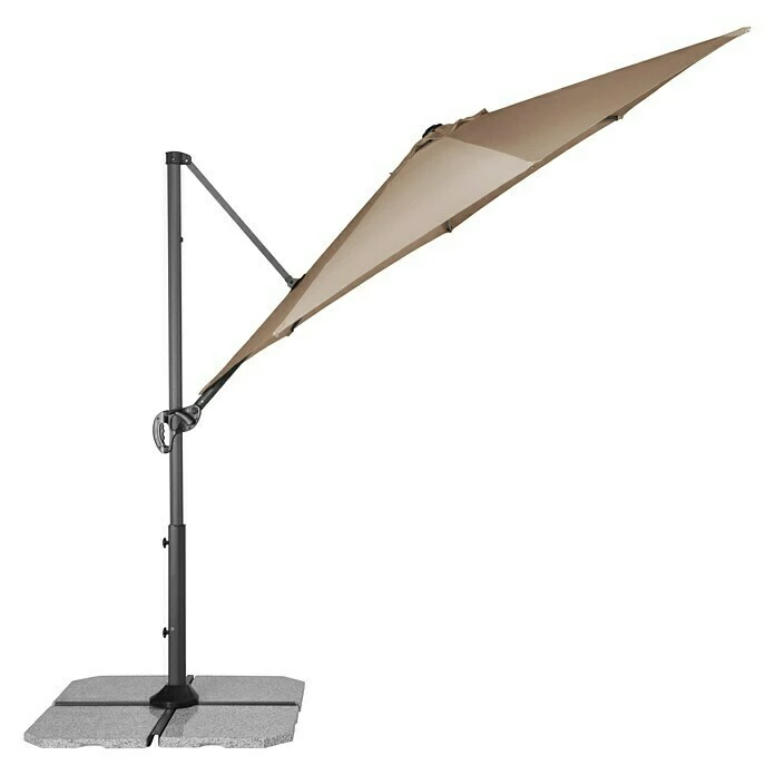 BAUHAUS Derby Ravenna Pendelschirm Smart Greige, Durchmesser: 293 Cm 2 BAUHAUS Derby Ravenna Pendelschirm Smart Greige, Durchmesser: 293 Cm – Bild 2