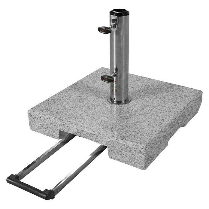 BAUHAUS Doppler Active Granitschirmständer Trolley 69,5 Kg, 50 X 50 Cm 1 BAUHAUS Doppler Active Granitschirmständer Trolley 69,5 Kg, 50 X 50 Cm