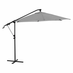 BAUHAUS Siena Garden Ampelschirm Leo N+ Grau, Durchmesser: 300 Cm