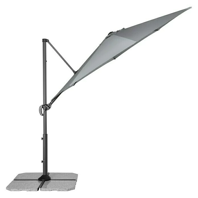 BAUHAUS Derby Ravenna Pendelschirm Smart Hellgrau, Durchmesser: 293 Cm 2 BAUHAUS Derby Ravenna Pendelschirm Smart Hellgrau, Durchmesser: 293 Cm – Bild 2