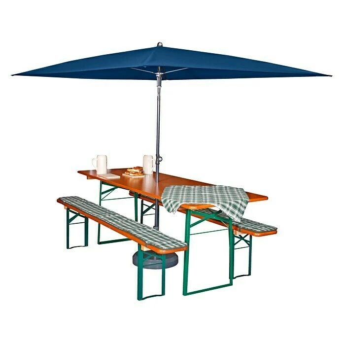 BAUHAUS Doppler Sonnenschirm Sunline Waterproof Dunkelblau, 230 X 190 Cm 2 BAUHAUS Doppler Sonnenschirm Sunline Waterproof Dunkelblau, 230 X 190 Cm – Bild 2