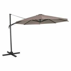 BAUHAUS Siena Garden Ampelschirm California N+ Taupe, Durchmesser: 350 Cm