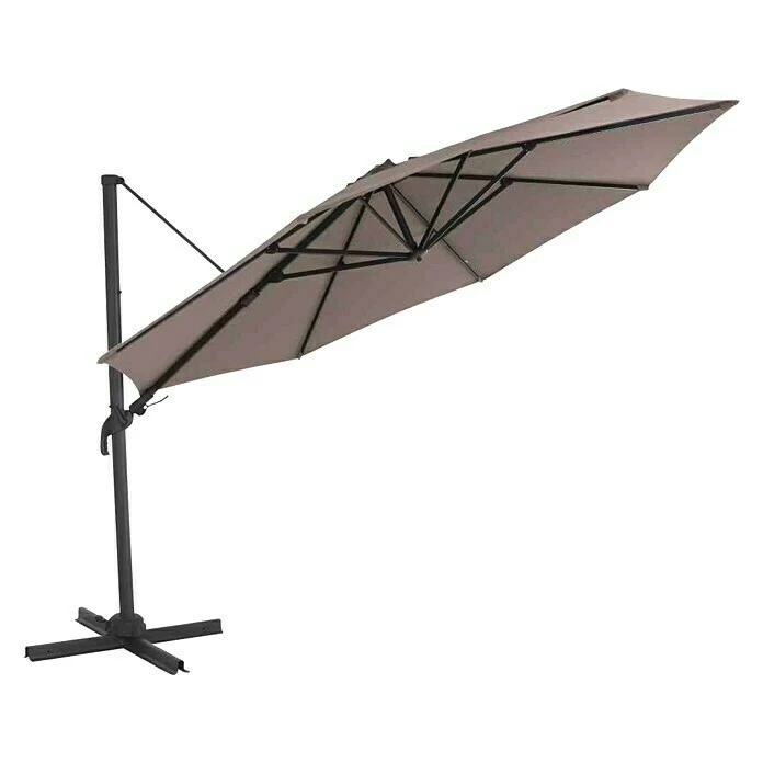 BAUHAUS Siena Garden Ampelschirm California N+ Taupe, Durchmesser: 350 Cm 3 BAUHAUS Siena Garden Ampelschirm California N+ Taupe, Durchmesser: 350 Cm – Bild 3