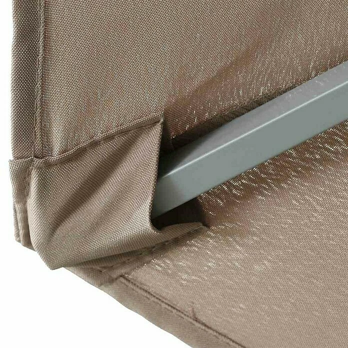 BAUHAUS Siena Garden Sonnenschirm Push Pro Durchmesser: 300 Cm, Taupe 5 BAUHAUS Siena Garden Sonnenschirm Push Pro Durchmesser: 300 Cm, Taupe – Bild 5