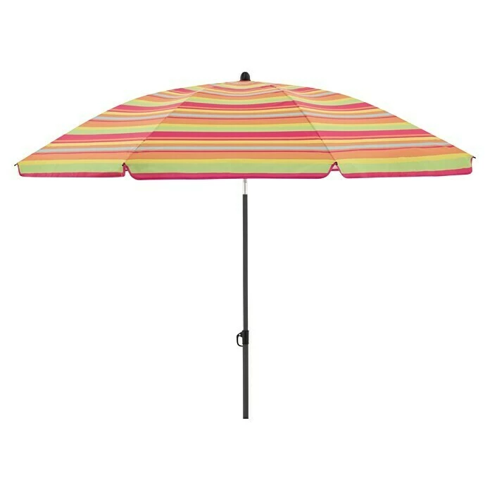 BAUHAUS Derby Strandschirm Como Bunt Gestreift, Durchmesser: 165 Cm 1 BAUHAUS Derby Strandschirm Como Bunt Gestreift, Durchmesser: 165 Cm