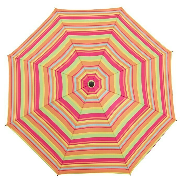 BAUHAUS Derby Strandschirm Como Bunt Gestreift, Durchmesser: 165 Cm 3 BAUHAUS Derby Strandschirm Como Bunt Gestreift, Durchmesser: 165 Cm – Bild 3
