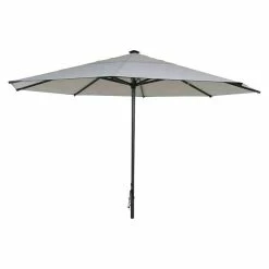 BAUHAUS Siena Garden Sonnenschirm Gastro Hellgrau, Durchmesser: 400 Cm