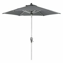 BAUHAUS Doppler Active Kurbelschirm Auto Tilt Anthrazit, Durchmesser: 210 Cm