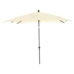 BAUHAUS Siena Garden Sonnenschirm Avio Ecru, L X B: 250 X 250 Cm