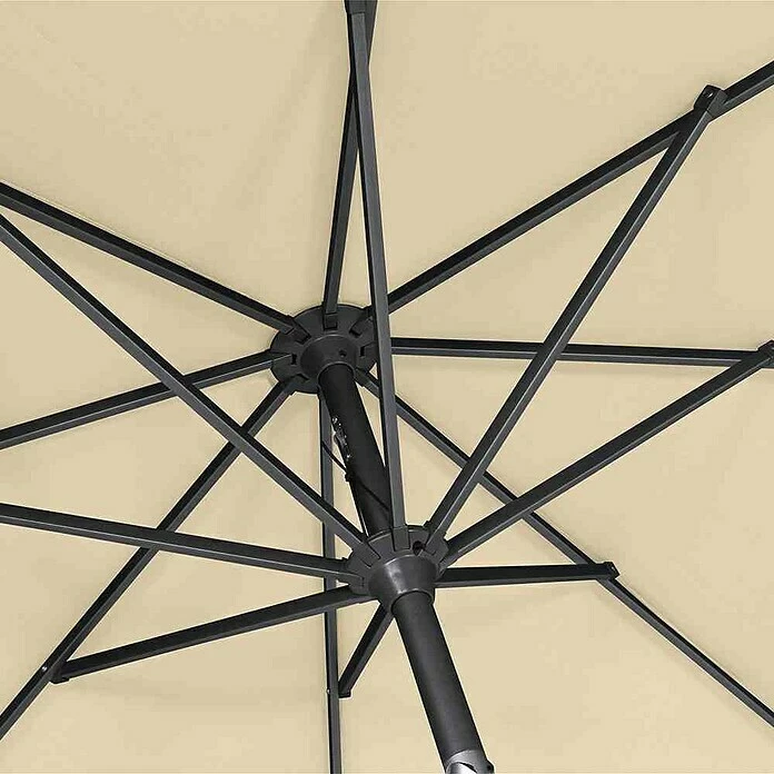 BAUHAUS Siena Garden Sonnenschirm Avio Ecru, L X B: 250 X 250 Cm 6 BAUHAUS Siena Garden Sonnenschirm Avio Ecru, L X B: 250 X 250 Cm – Bild 6